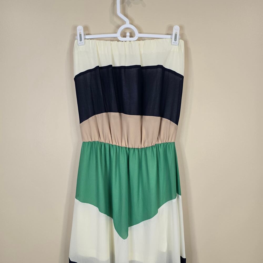 Women's Miss MVenue Strapless Striped Maxi Dress | Size Small - Picture 4 of 10